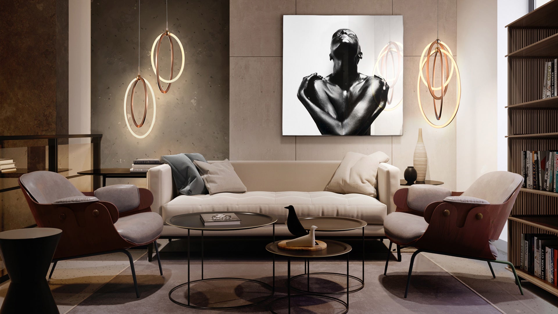Lámparas, muebles y decoración exclusivos